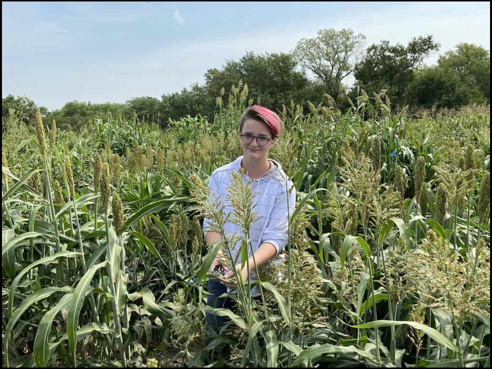 Young Nebraska Scientists High School Researcher Ryleigh Grove: out standing in her field