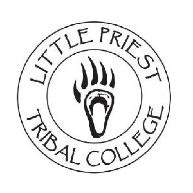 Paw surrounded by Little Priest Tribal College